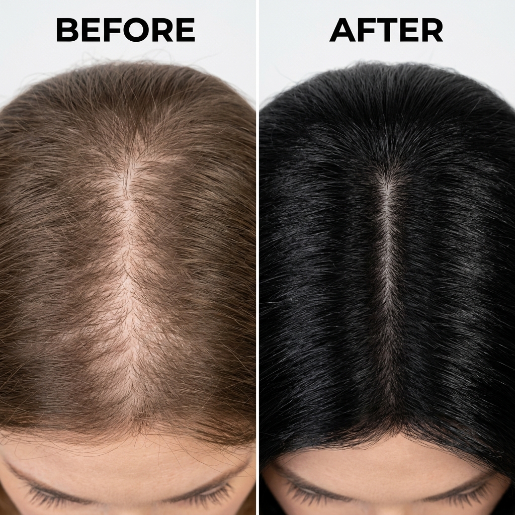 Hair Growth Results Before and After